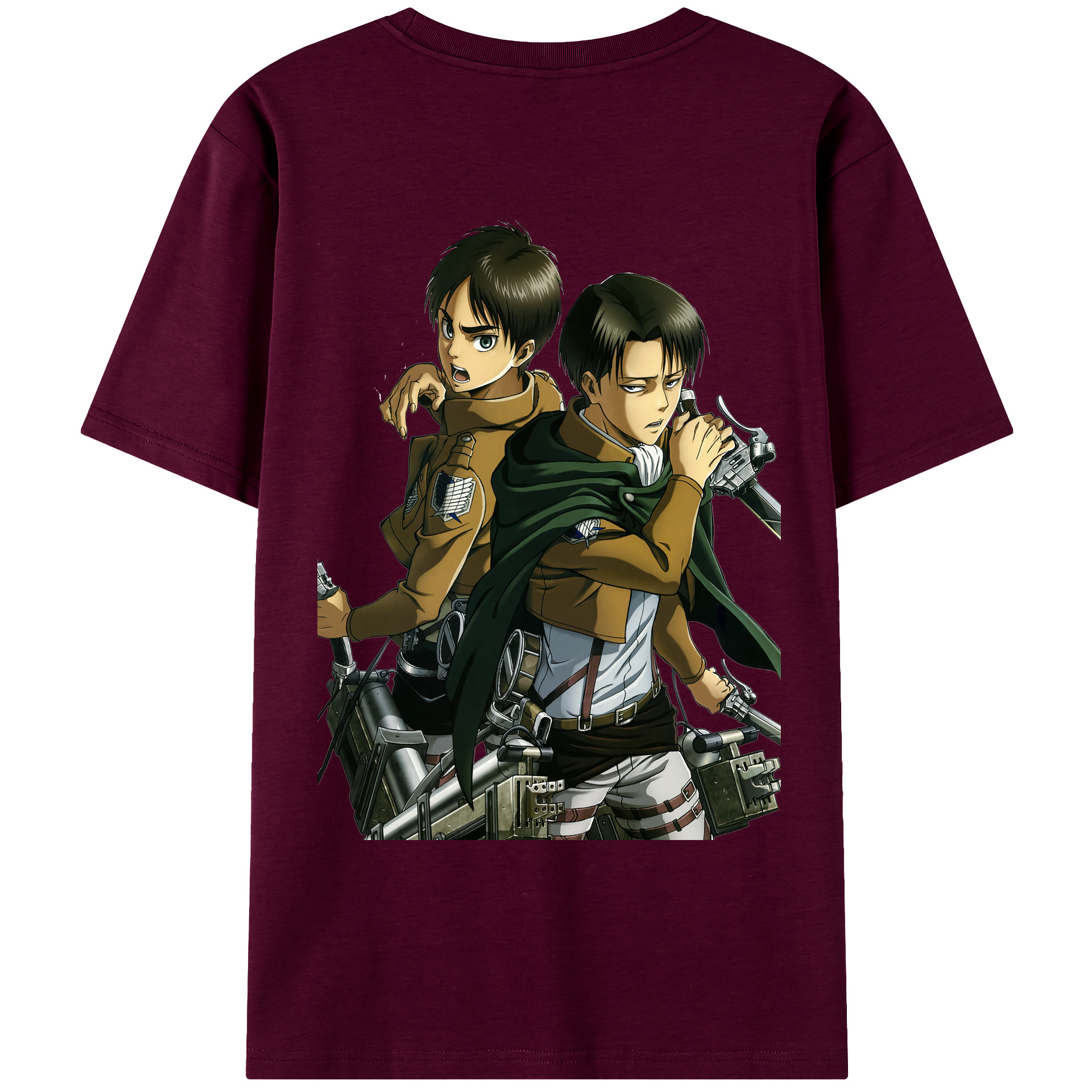 （画像用） 進撃の巨人 リヴァイ·アッカーマン Attack on Titan Levi Ackerman レディース半袖Tシャツ(バックプリント)